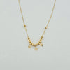 18k Stars & Balls Thin Necklace 1.2g