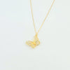 18k Butterfly Thin Necklace 1.1g