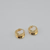 18k Thick Gradual Small Hoop Earrings 3g