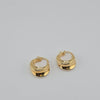 18k Thick Gradual Small Hoop Earrings 3g