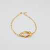 18k Freeform Teardrop Bracelet 2.5g