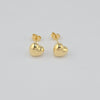 18k Small Heart Earrings 2.1g