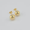 18K Ball Stud Earrings 3g