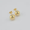 18K Ball Stud Earrings 3g
