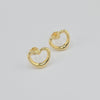18k Heart Earrings 1.8g