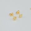 18k Mini Clover Earrings 0.80g