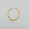 18k Paperclip Bracelet 3.3g