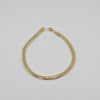 18k Herringbone  4mm Bracelet 6.9g