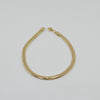 18k Herringbone  4mm Bracelet 6.9g