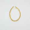 18k Rectangle Link 5mm  Bracelet 14.6g