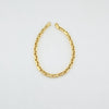 18k Rectangle Link 5mm  Bracelet 14.6g
