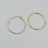 18k Large Hoop Earrings 2.38g