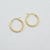 18k Small Twist Hoop Earrings 1.7g