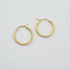 18k Small Twist Hoop Earrings 1.7g