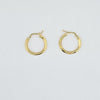 18k Small Hoop Earrings 1.64g