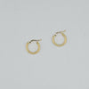 18k Mini Mesh Hoop Earrings 1.2g