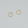 18k Mini Mesh Hoop Earrings 1.2g