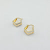 18k Gradual Greek Key Earrings 3.6g