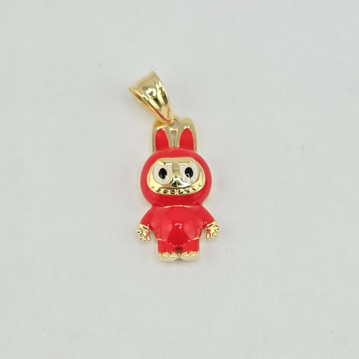 18k Mini Labubu Red Pendant 1.2g – Azadi Jewellery