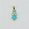 18k Mini Labubu Blue Pendant 1.6g
