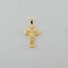 18k Jesus & Cross Sword Design Hollow Pendant 4.3g