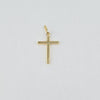 18k Mini Plain Cross Pendant 0.90g