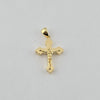 18k Mini Jesus & Cross Clover Edge Pendant 1.9g