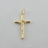18k Jesus & Cross Wrench Back Design Pendant 1.9g