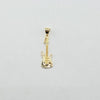 18k Mini Electric Guitar Pendant 1.05g