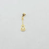 18k Mini Guitar Pendant 0.80g