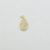 18k Mini Tree of Life Egg Shaped Pendant 1.3g