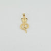 18k Cobra Snake Pendant 3.7g