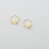 18k Mini Heart Earrings 0.50g
