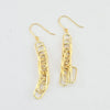 18k Paperclip Earrings 1.6g