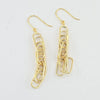 18k Paperclip Earrings 1.6g