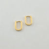 18k Mini Oval Earrings 1.8g