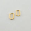 18k Mini Oval Earrings 1.8g