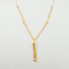 18k Balls & Tassel Necklace 4g