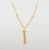 18k Balls & Tassel Necklace 4g