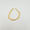18k Paperclip Bracelet 4.5g