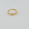18k Diamond Cut & Oval Link S8.25 Ring 2.6g