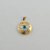 18k Evil Eye Pendant 1.2g