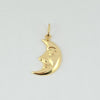 18k Smiling Crescent Pendant 1.5g