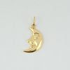 18k Smiling Crescent Pendant 1.5g