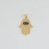 18k Black Evil Eye Hand Pendant 3g