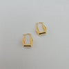 18k Gradual Small Hex Earrings 3.4