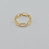 18k Chain Link S7.25 Ring 1.8g
