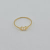 18k Butterflies S7.75 Ring 0.80g