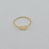 18k Butterflies S7 Ring 0.90g