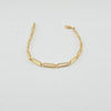 18k Paperclip Link 4mm Bracelet 3.5g